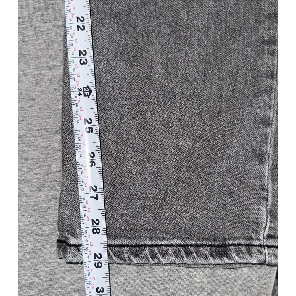 Levi 514 Mens Straight Fit Gray Jeans Size 36x30 Denim Pant Stretch Buttery Soft - Picture 10 of 13